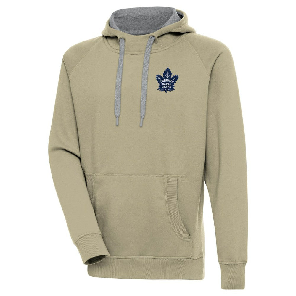 NHL Toronto Maple Leafs Antigua Victory Pullover Hoodie - Khaki
