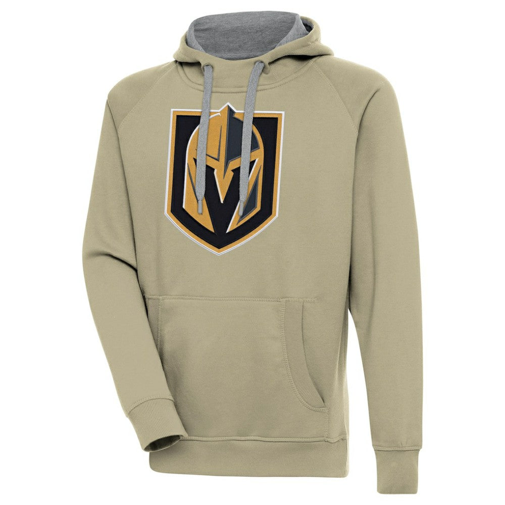 NHL Vegas Golden Knights Antigua Victory Pullover Hoodie - Khaki