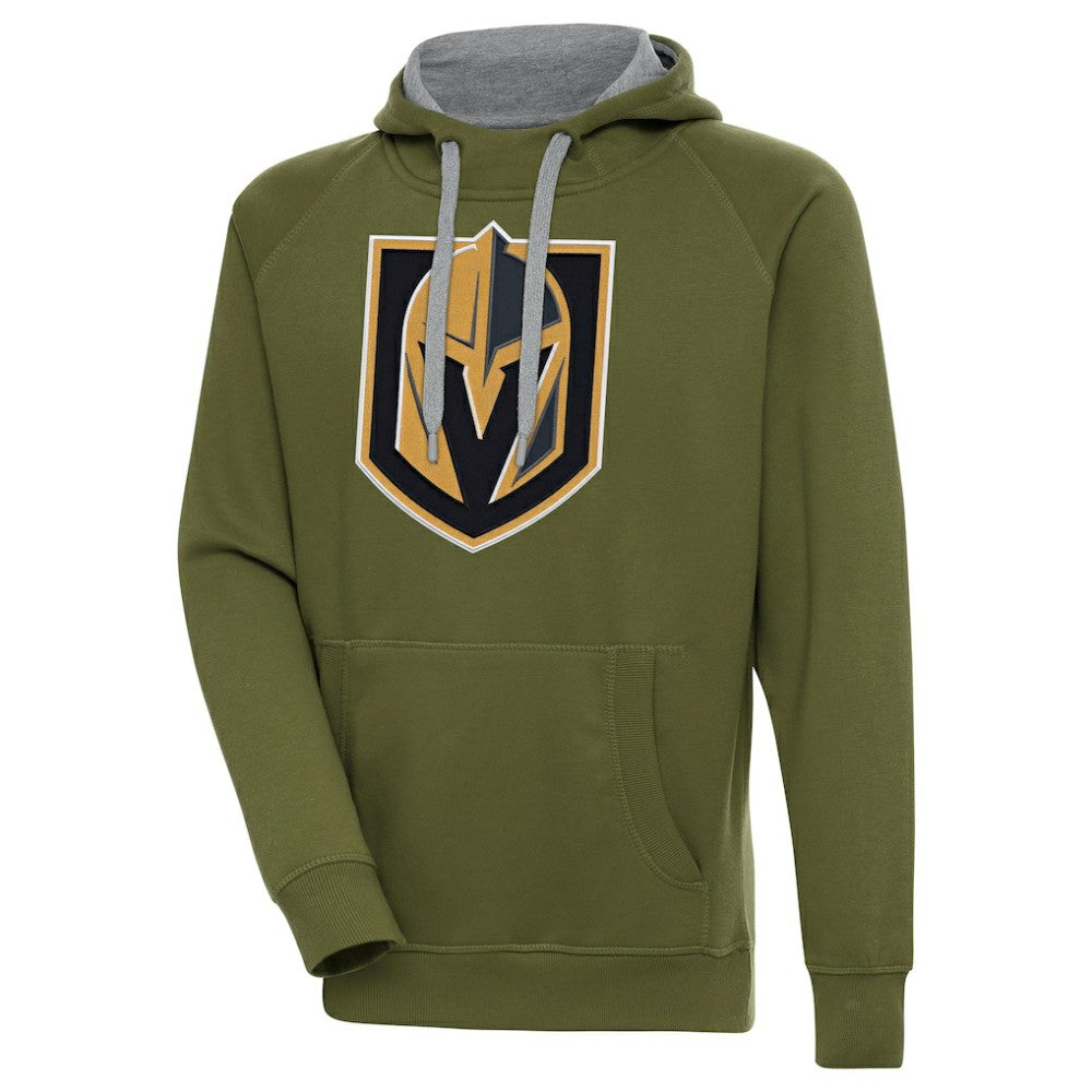 NHL Vegas Golden Knights Antigua Victory Pullover Hoodie - Olive