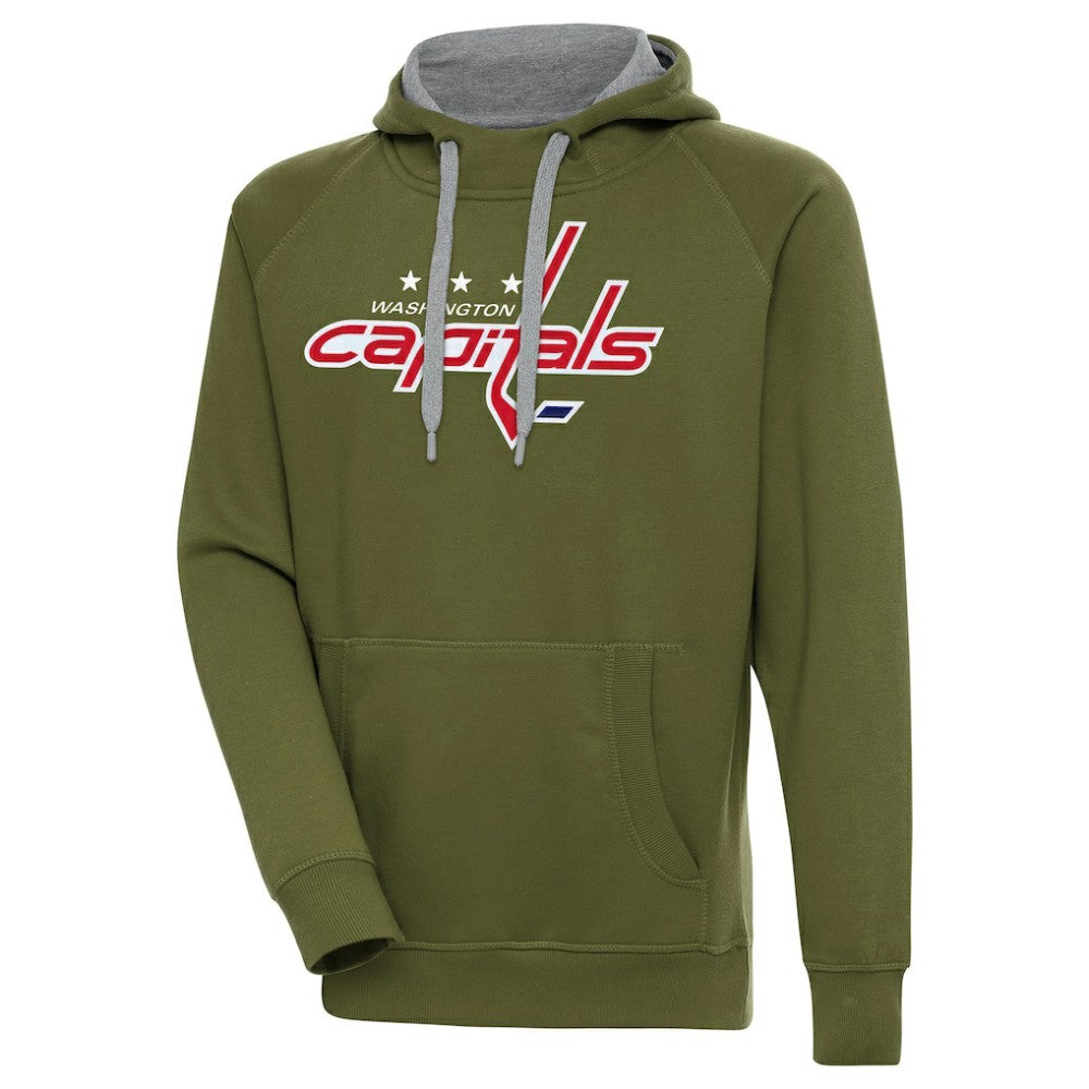 NHL Washington Capitals Antigua Victory Pullover Hoodie - Olive