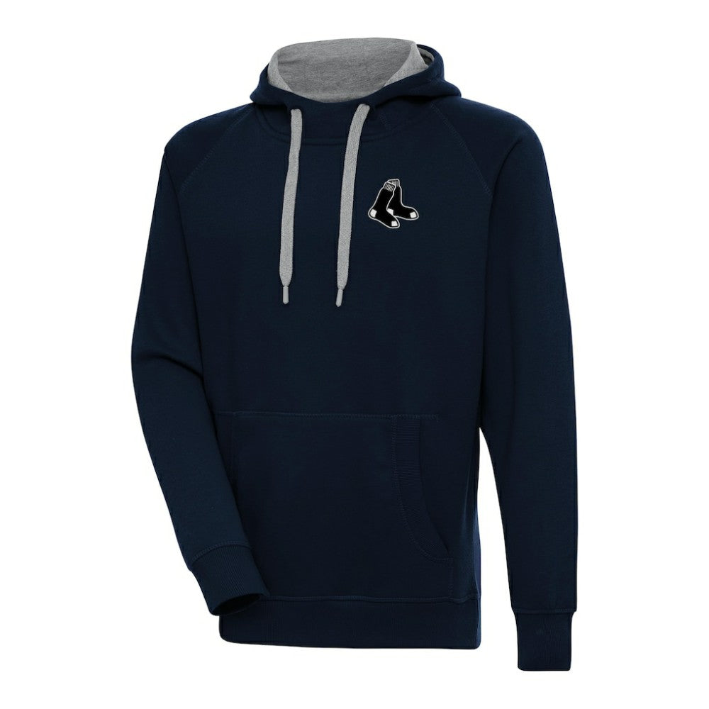 Boston Red Sox Antigua Metallic Victory Pullover Hoodie - Navy Hoodies