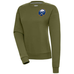 NHL Buffalo Sabres Antigua Women's Victory Pullover Sweatshirt - Olive