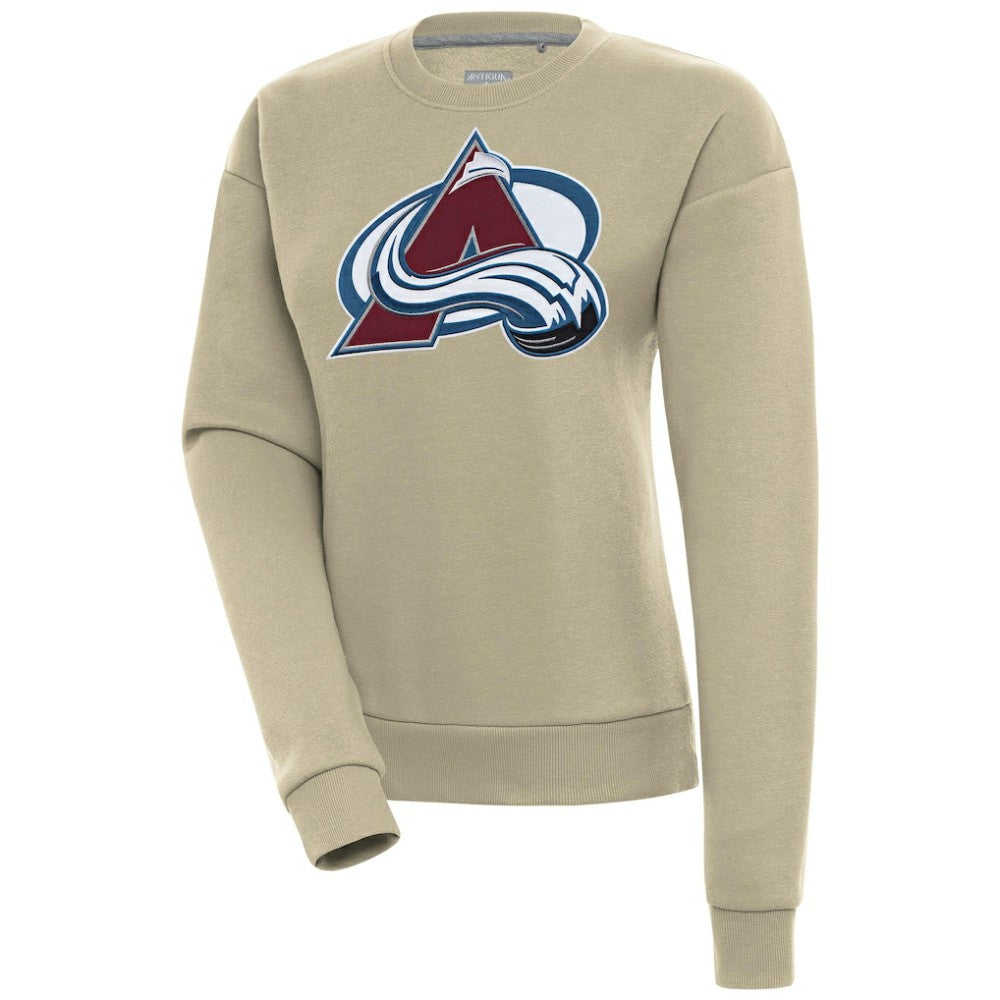 NHL Colorado Avalanche Antigua Women's Victory Pullover Sweatshirt - Khaki
