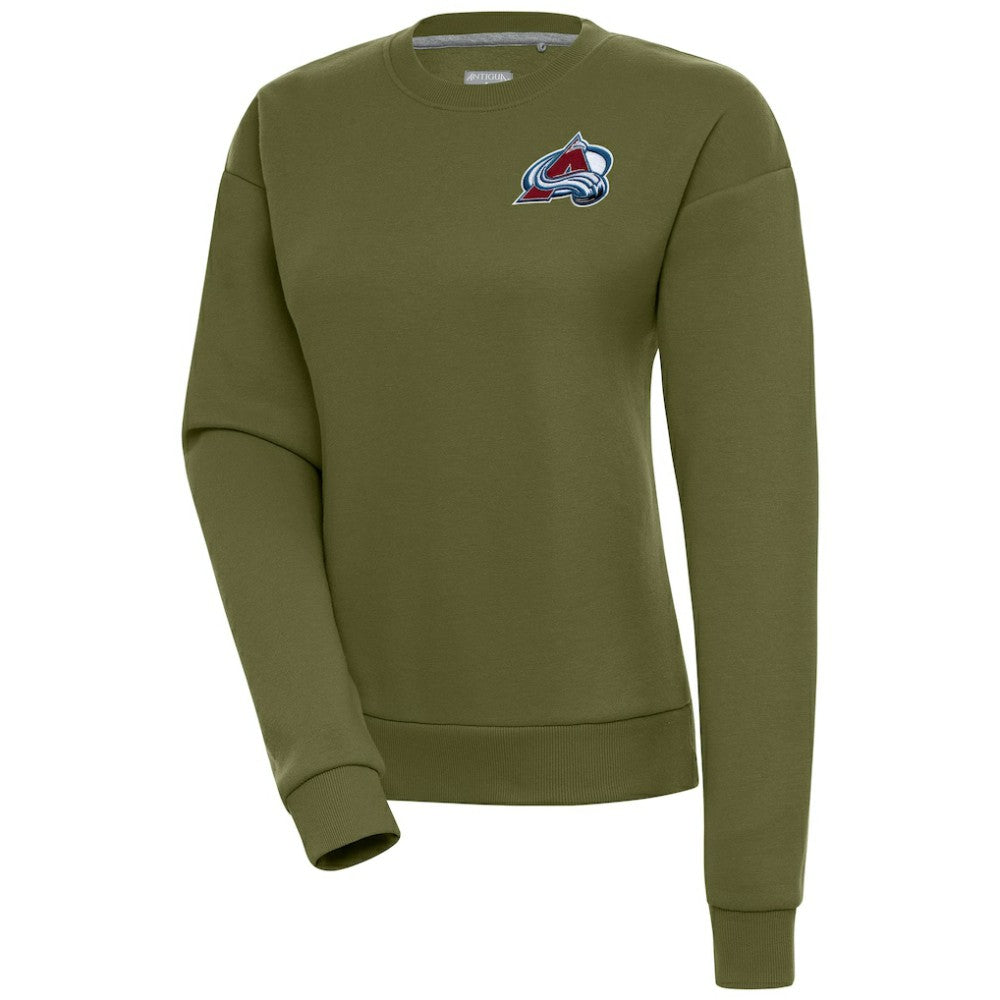 NHL Colorado Avalanche Antigua Women's Victory Pullover Sweatshirt - Olive