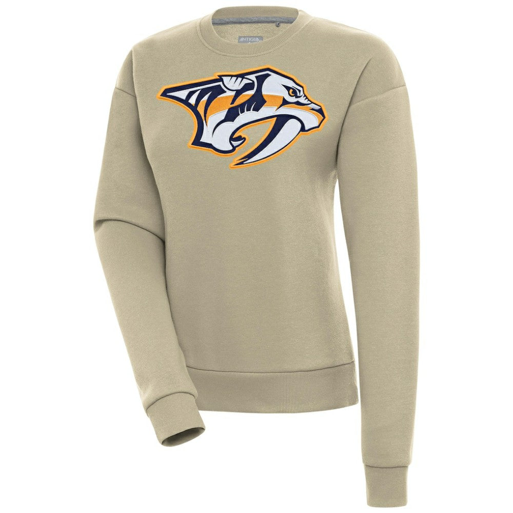 NHL Nashville Predators Antigua Women's Victory Pullover Sweatshirt - Khaki