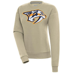 NHL Nashville Predators Antigua Women's Victory Pullover Sweatshirt - Khaki