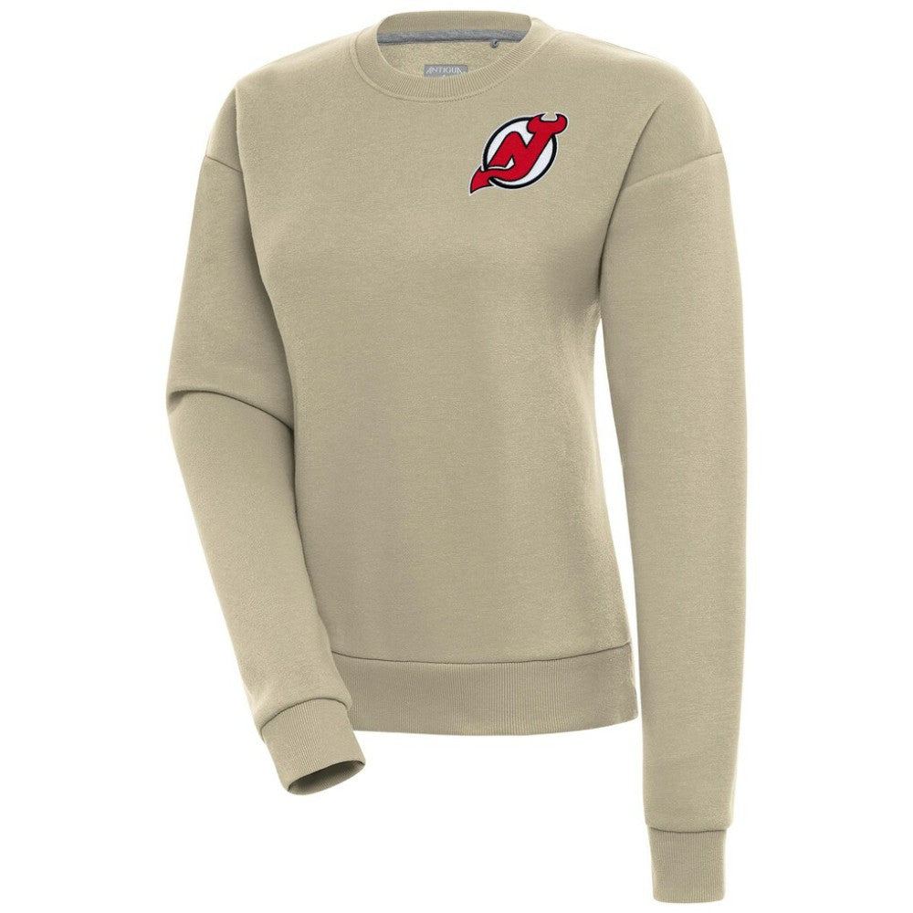 NHL New Jersey Devils Antigua Women's Victory Pullover Sweatshirt - Khaki
