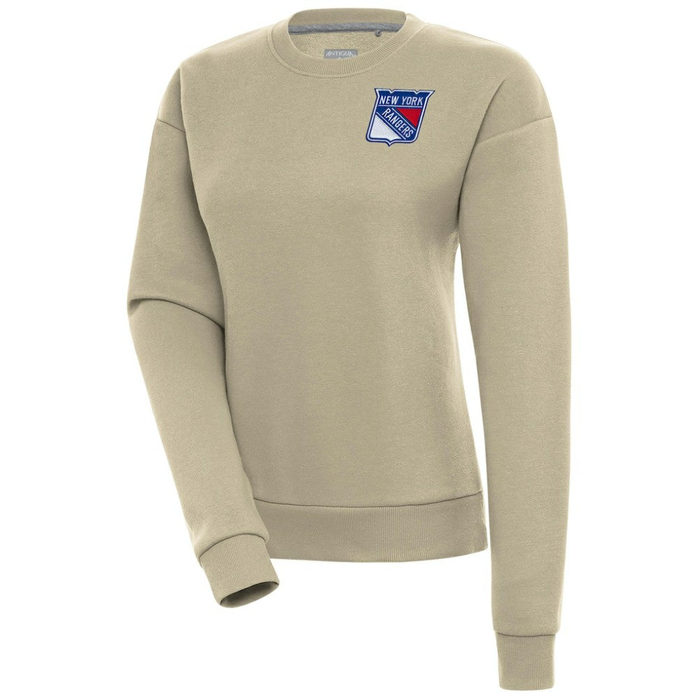 NHL New York Rangers Antigua Women's Victory Pullover Sweatshirt - Khaki
