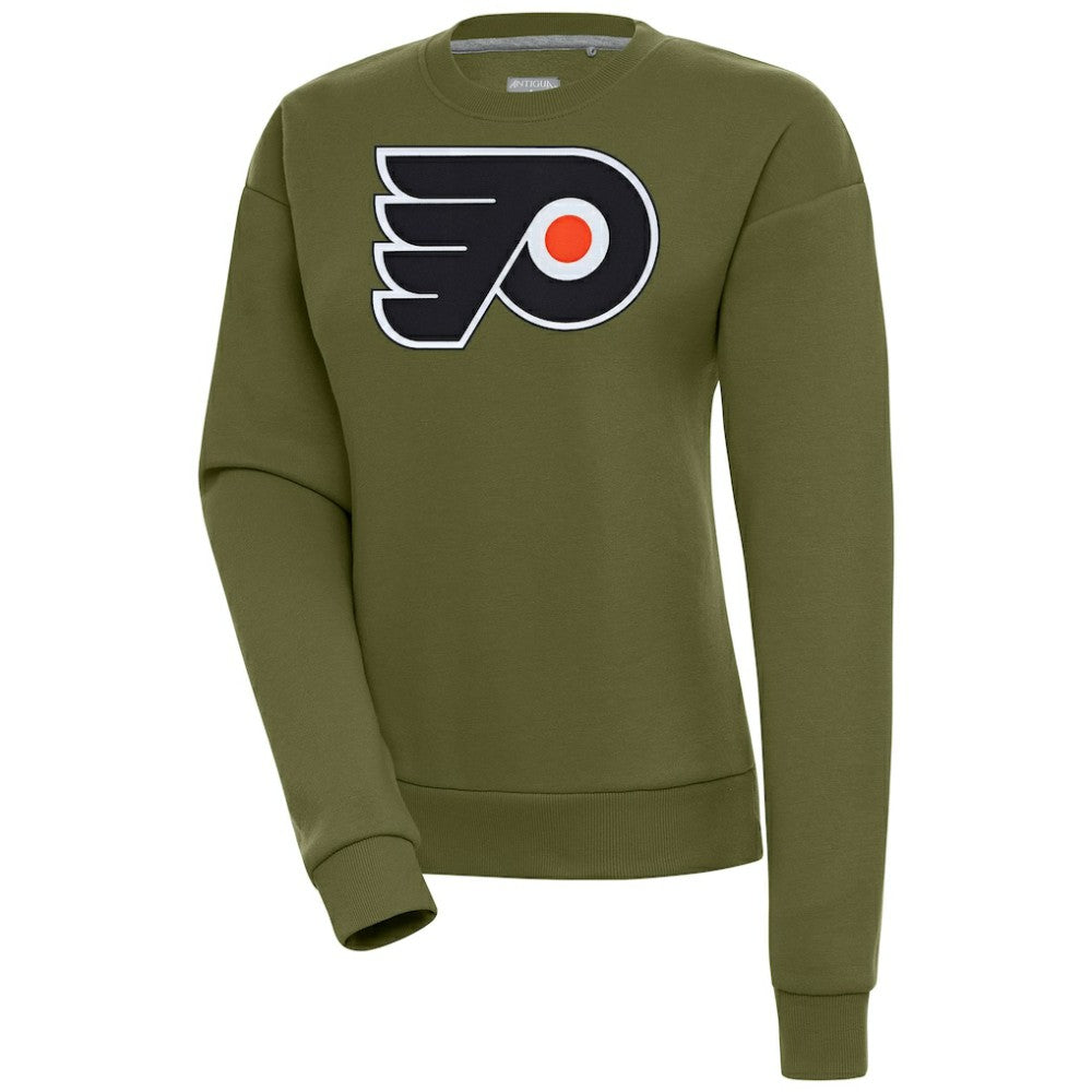 NHL Philadelphia Flyers Antigua Women's Victory Pullover Sweatshirt - Olive