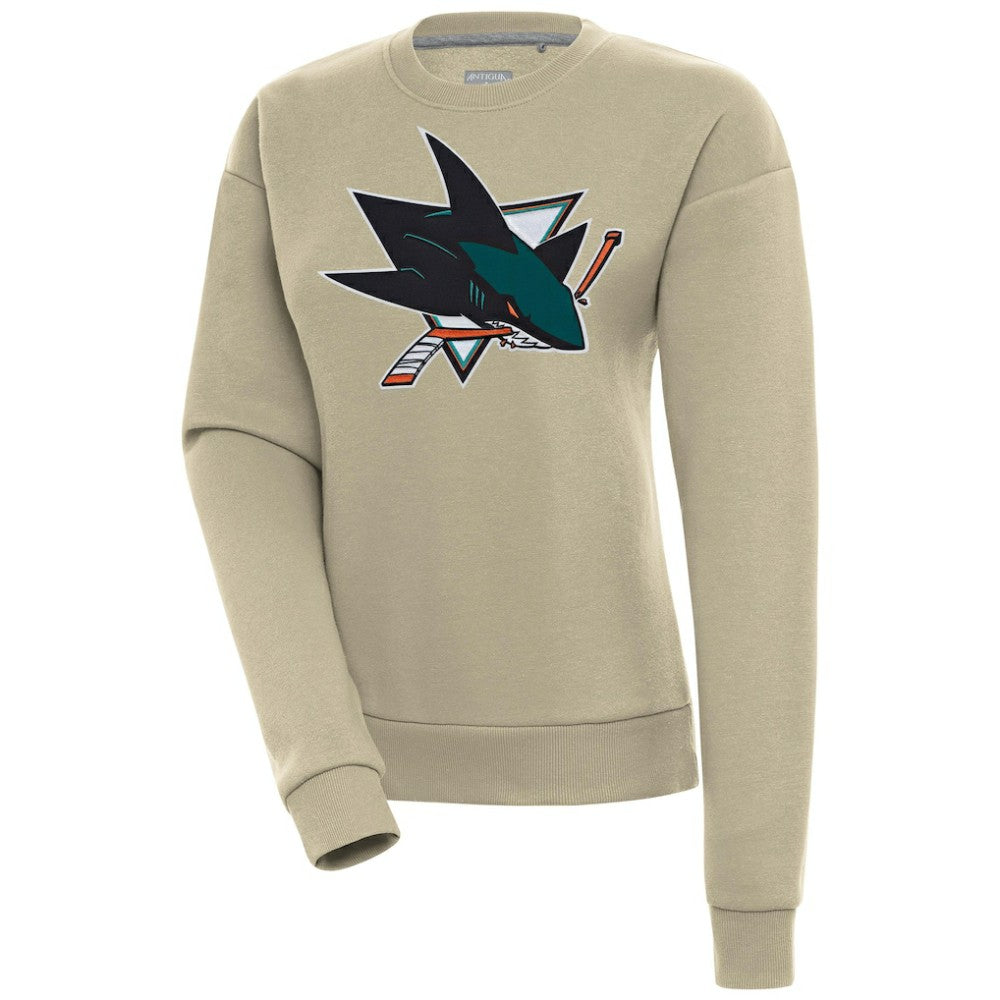 NHL San Jose Sharks Antigua Women's Victory Pullover Sweatshirt - Khaki