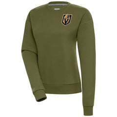 NHL Vegas Golden Knights Antigua Women's Victory Pullover Sweatshirt - Olive