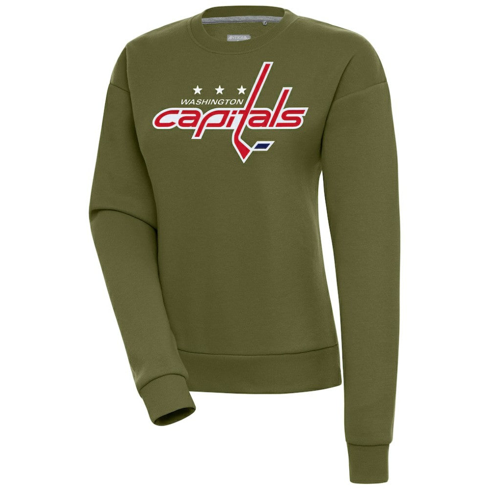 NHL Washington Capitals Antigua Women's Victory Pullover Sweatshirt - Olive