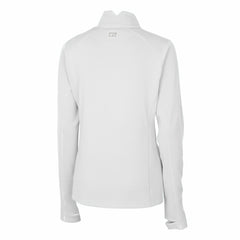 Cleveland Guardians Cutter & Buck Women's DryTec Traverse Stretch Quarter-Zip Pullover Top - White Pullover