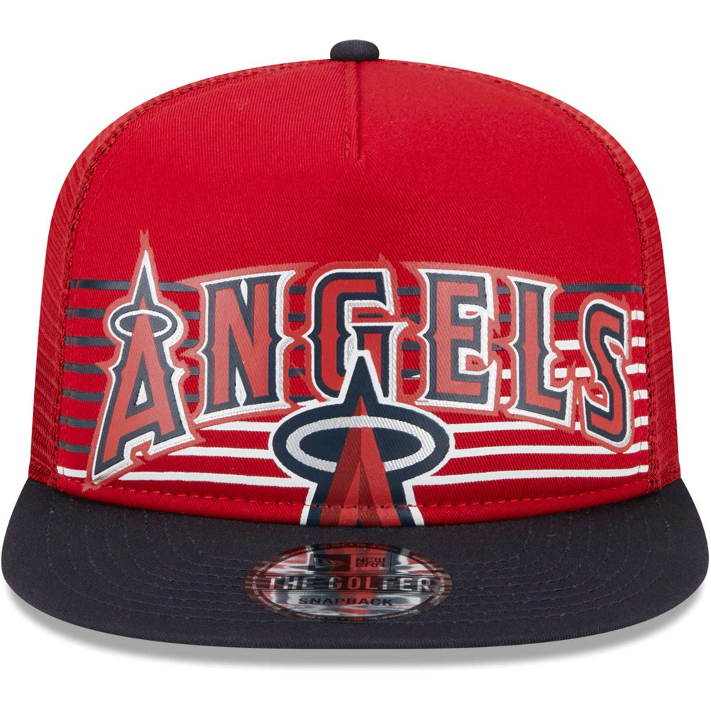 Los Angeles Angels New Era Speed Golfer Trucker Snapback Hat - Red Hats