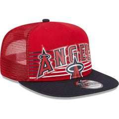 Los Angeles Angels New Era Speed Golfer Trucker Snapback Hat - Red Hats