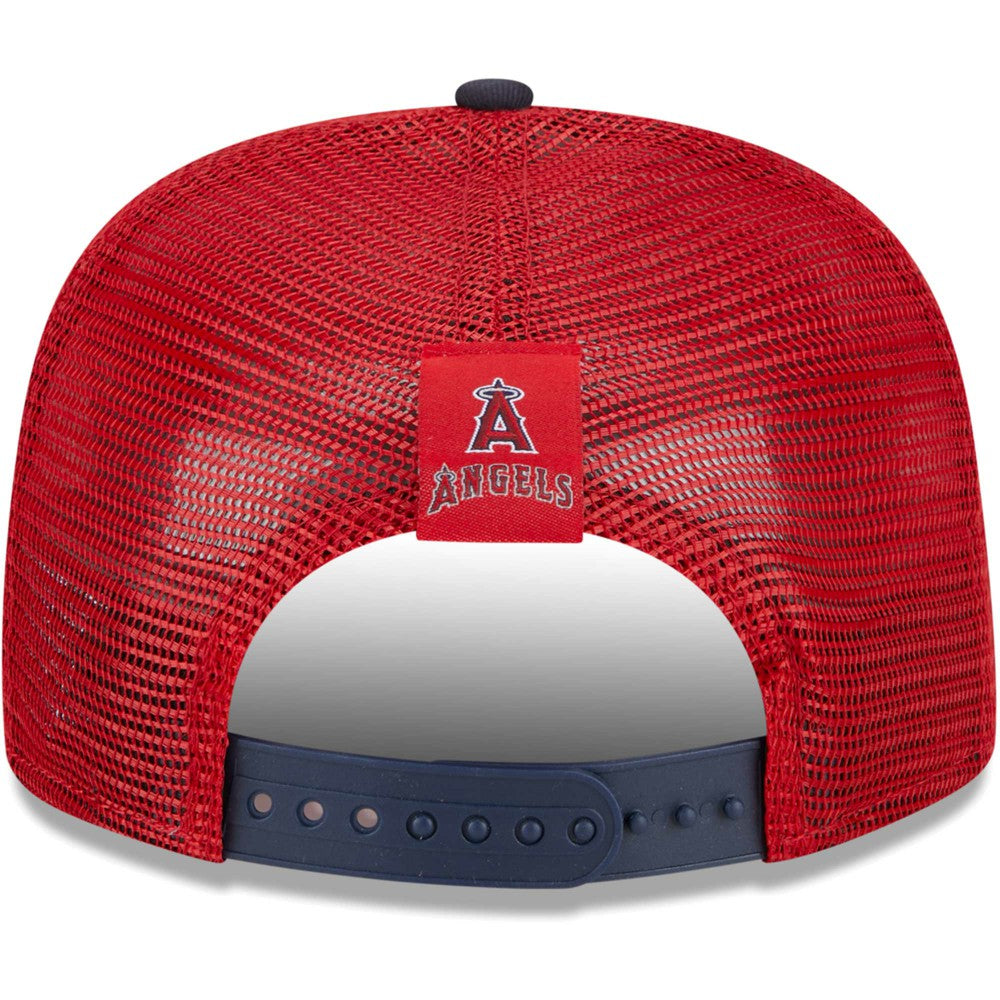 Los Angeles Angels New Era Speed Golfer Trucker Snapback Hat - Red Hats
