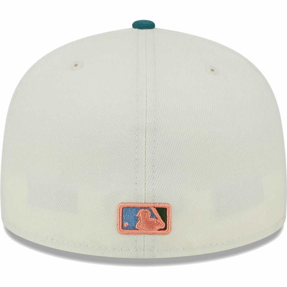 Los Angeles Dodgers New Era Chrome 59FIFTY Fitted Hat - Cream Hats