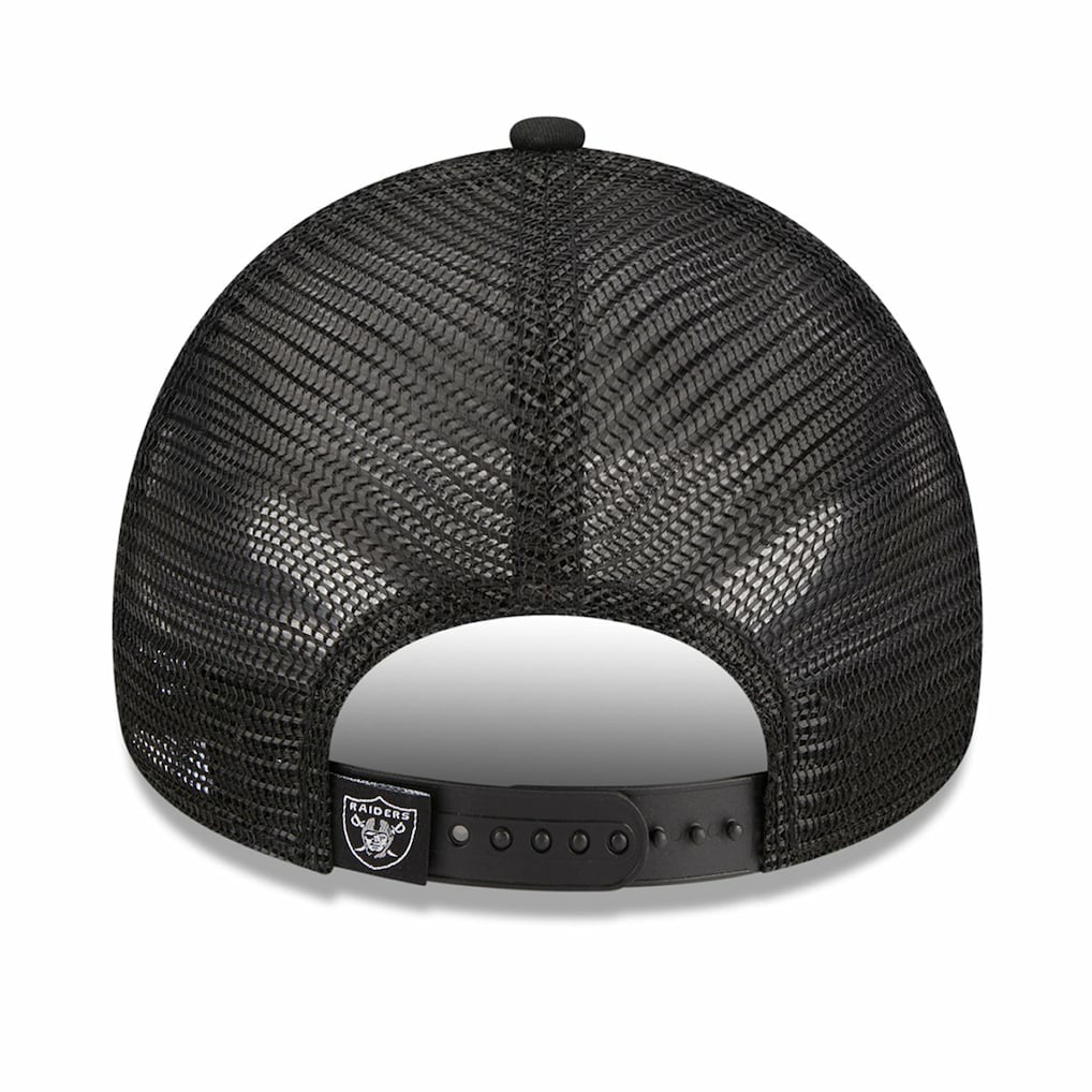 Las Vegas Raiders New Era Women's McGee Trucker 9FORTY Adjustable Hat Black