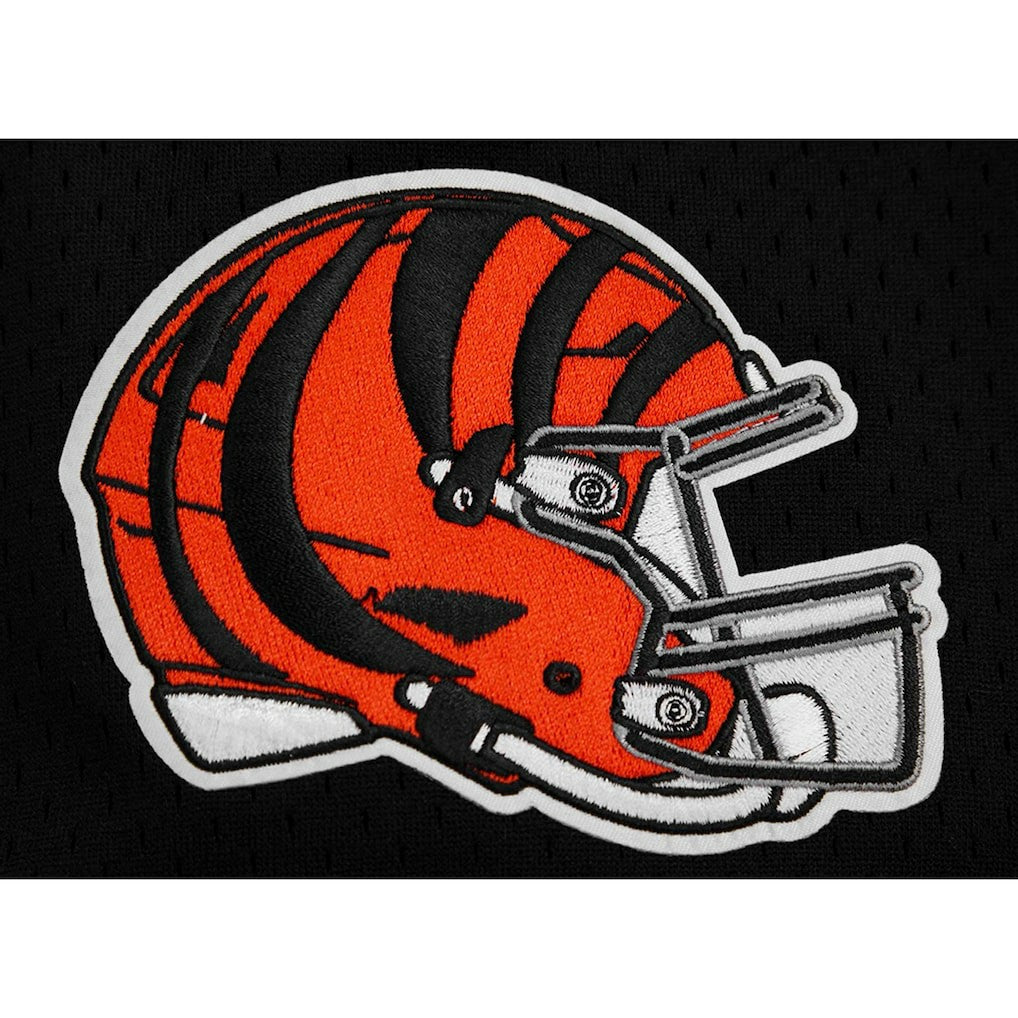 Joe Burrow Cincinnati Bengals Pro Standard Mesh Baseball Button-Up T-Shirt Black