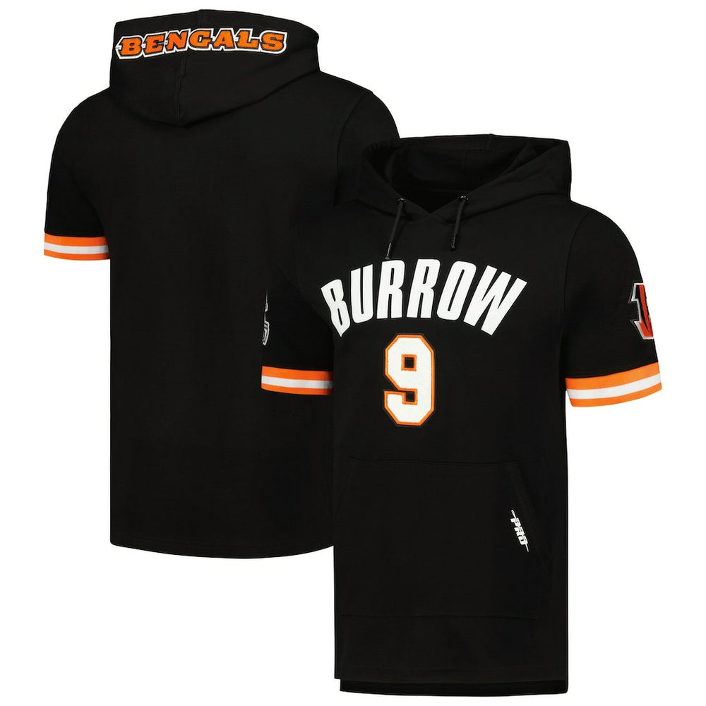 Joe Burrow Cincinnati Bengals Pro Standard Player Name & Number Hoodie T-Shirt Black