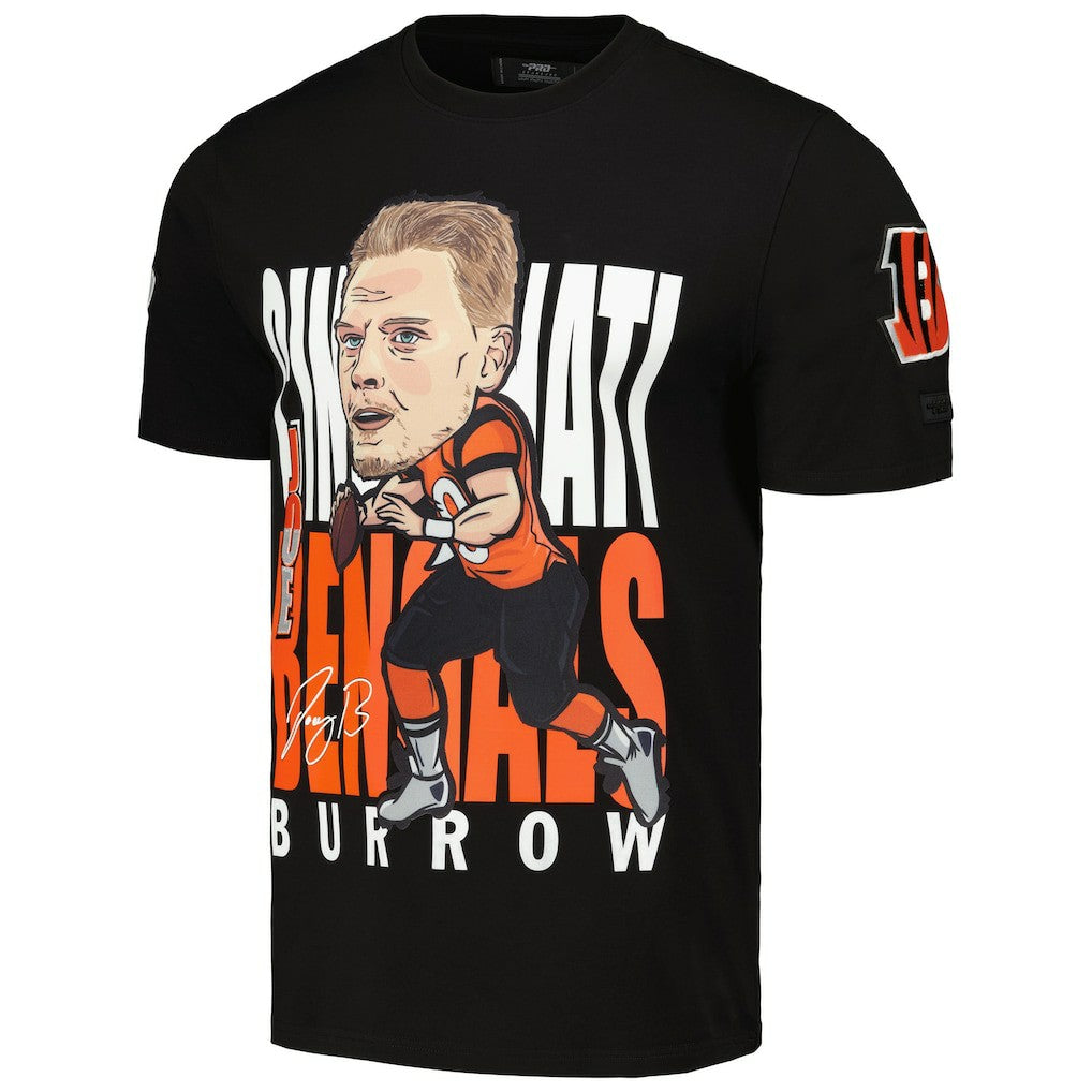 Joe Burrow Cincinnati Bengals Pro Standard Avatar Remix Player Graphic T-Shirt Black