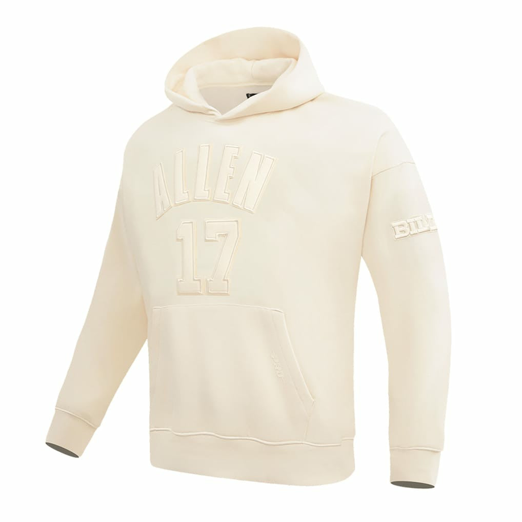 Josh Allen Buffalo Bills Pro Standard Player Name & Number Pullover Hoodie Cream