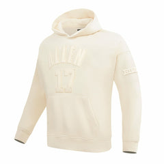 Josh Allen Buffalo Bills Pro Standard Player Name & Number Pullover Hoodie Cream