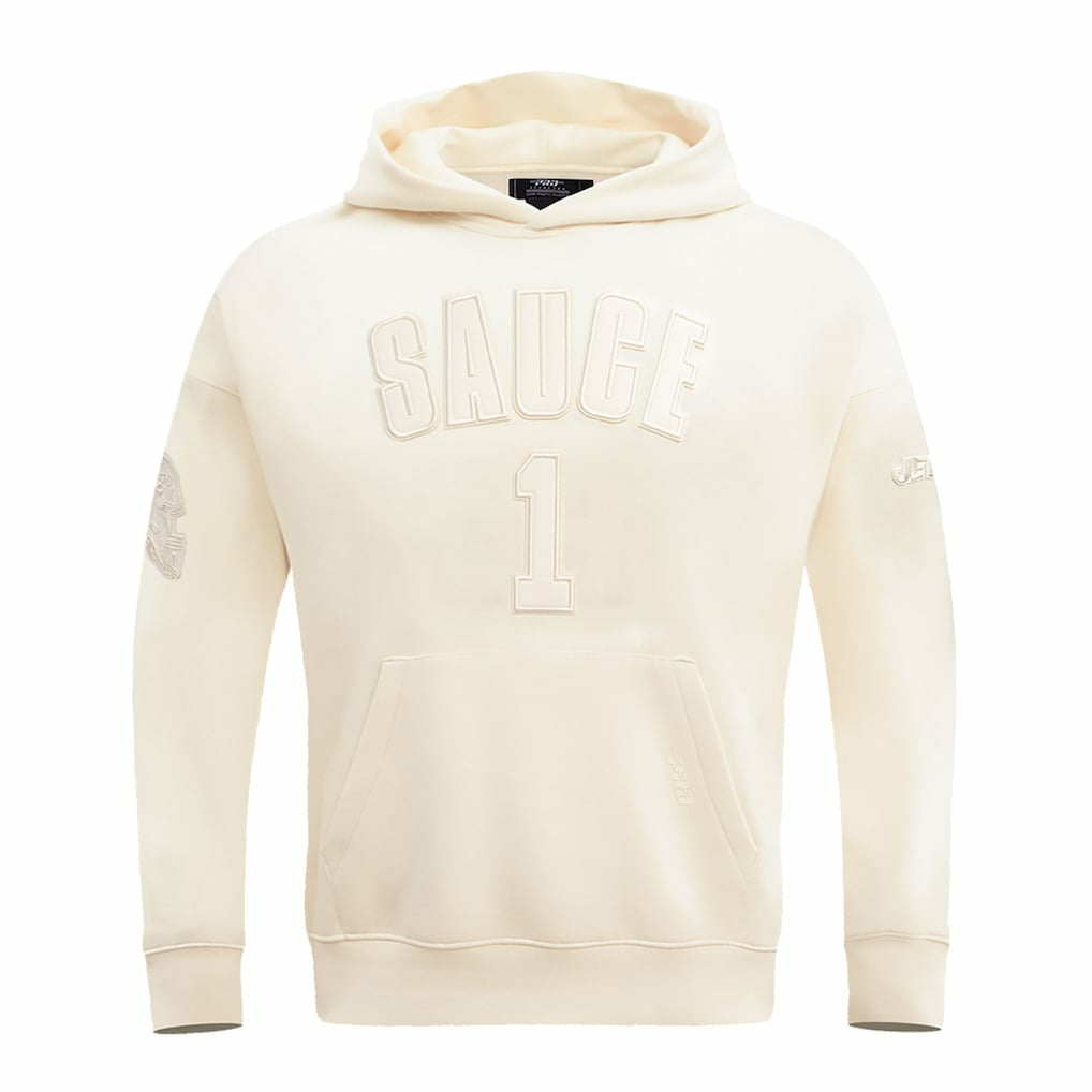 Ahmad Sauce Gardner New York Jets Pro Standard Player Name & Number Pullover Hoodie Cream