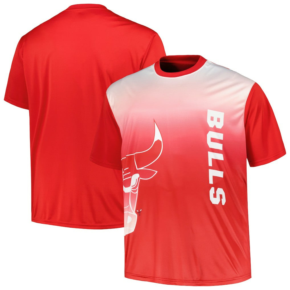 Chicago Bulls Big & Tall Sublimated T-Shirt Red