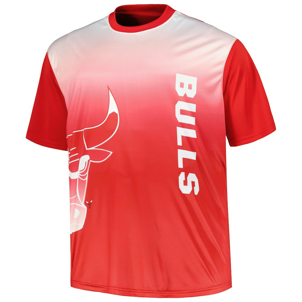 Chicago Bulls Big & Tall Sublimated T-Shirt Red