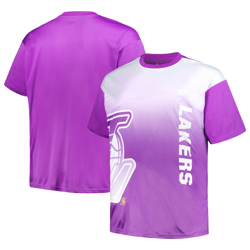 Los Angeles Lakers Big & Tall Sublimated T-Shirt Purple