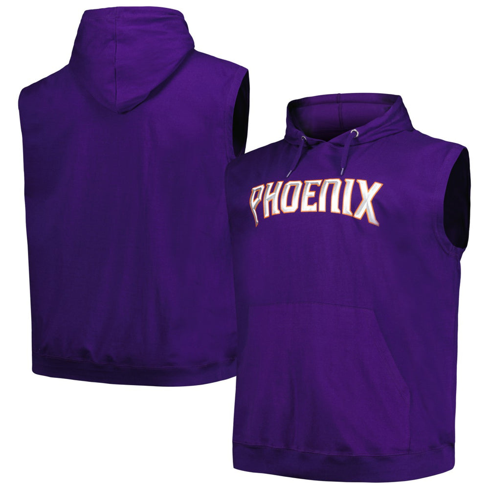 Phoenix Suns Big & Tall Jersey Muscle Pullover Hoodie Purple