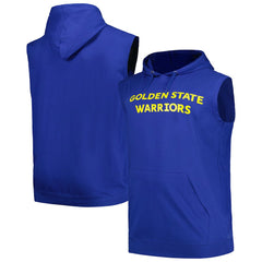 Golden State Warriors Big & Tall Jersey Muscle Pullover Hoodie Royal