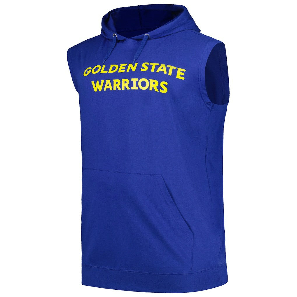 Golden State Warriors Big & Tall Jersey Muscle Pullover Hoodie Royal