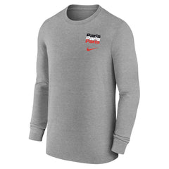Paris Saint-Germain Legend Long Sleeve T-Shirt Heather Gray shop
