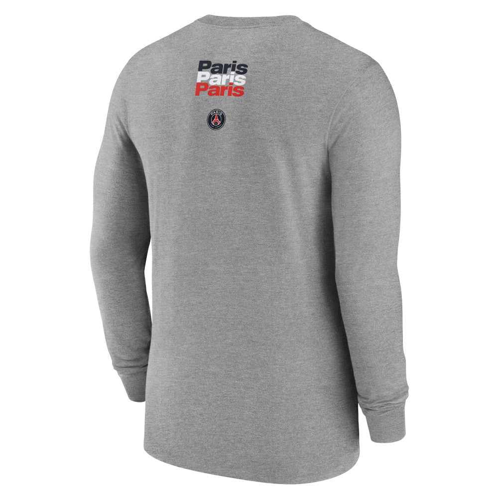 Paris Saint-Germain Legend Long Sleeve T-Shirt Heather Gray shop