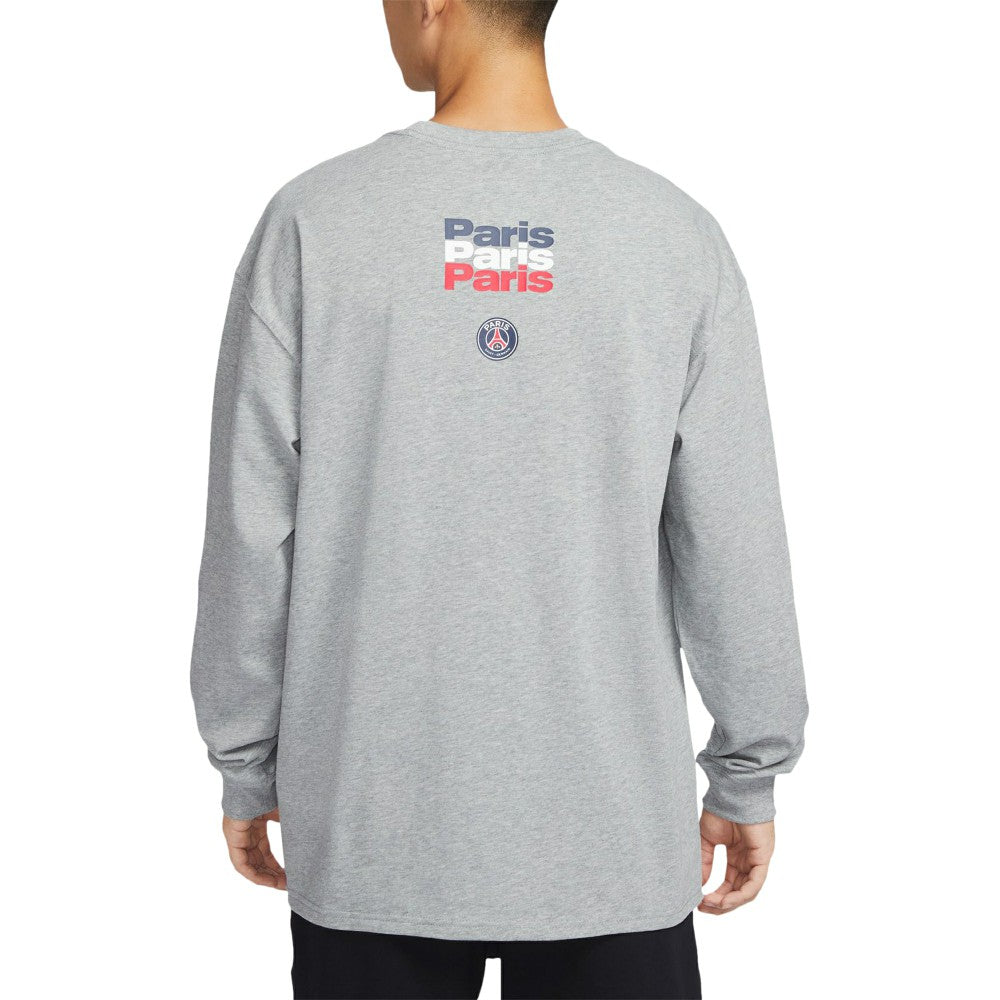 Paris Saint-Germain Legend Long Sleeve T-Shirt Heather Gray shop