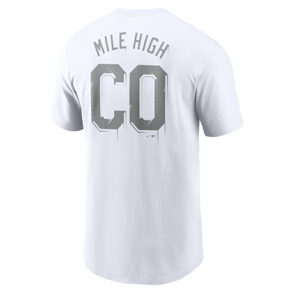 Colorado Rockies Nike Mile High Hometown T-Shirt - White T-shirts