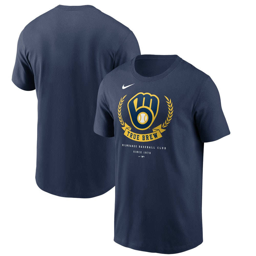 Milwaukee Brewers Nike True Brew Hometown T-Shirt - Navy T-shirts