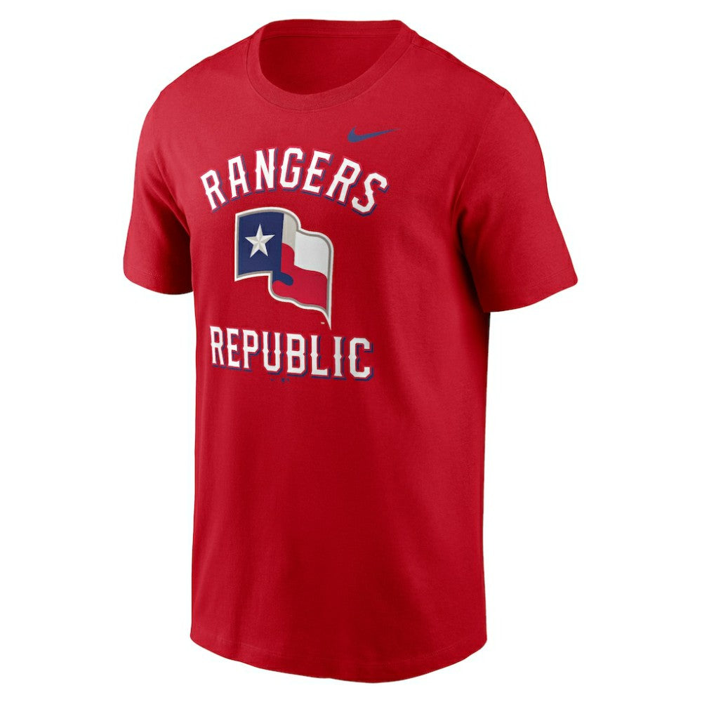 Texas Rangers Nike Lone Star Flag Hometown T-Shirt - Red T-shirts