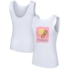Philadelphia Phillies Lusso Style Women's Lindy Tank Top - White Tanks