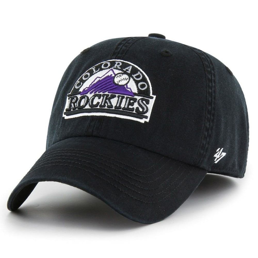 Colorado Rockies '47 Cooperstown Collection Franchise Fitted Hat - Black Hats