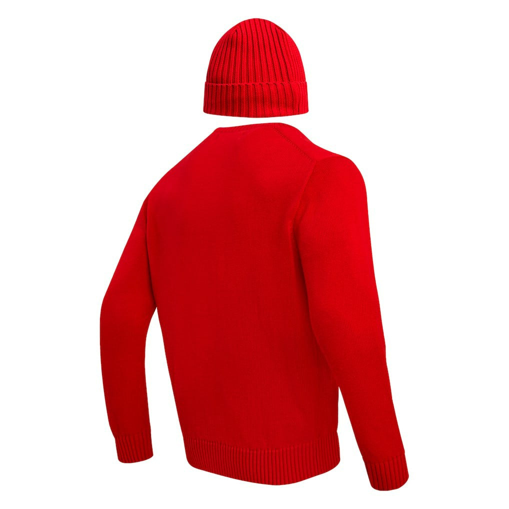 Kansas City Chiefs Pro Standard Crewneck Pullover Sweater & Cuffed Knit Hat Box Gift Set Red
