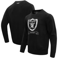 Las Vegas Raiders Pro Standard Prep Knit Sweater Black