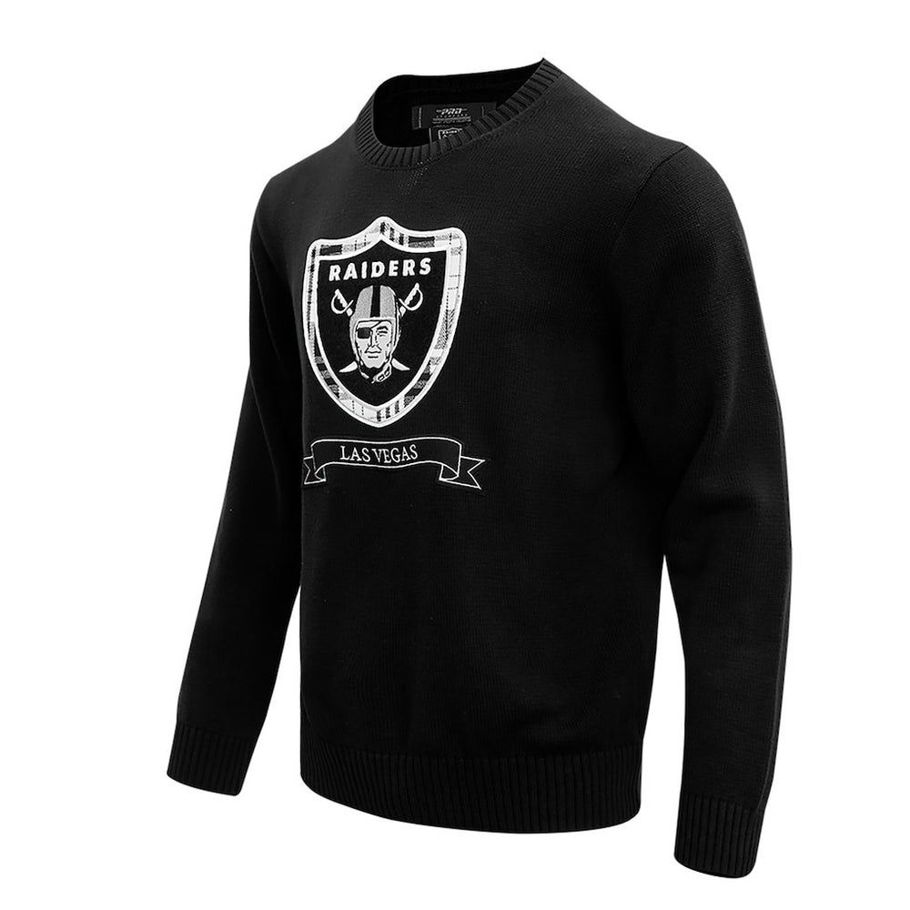 Las Vegas Raiders Pro Standard Prep Knit Sweater Black
