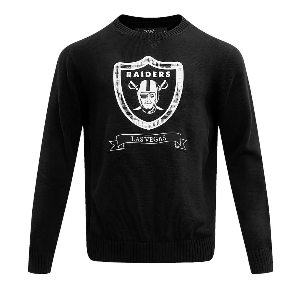 Las Vegas Raiders Pro Standard Prep Knit Sweater Black