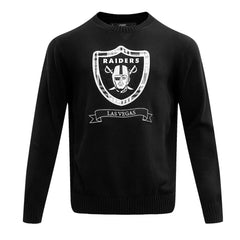 Las Vegas Raiders Pro Standard Prep Knit Sweater Black