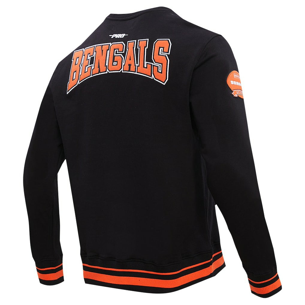 Cincinnati Bengals Pro Standard Crest Emblem Pullover Sweatshirt Black