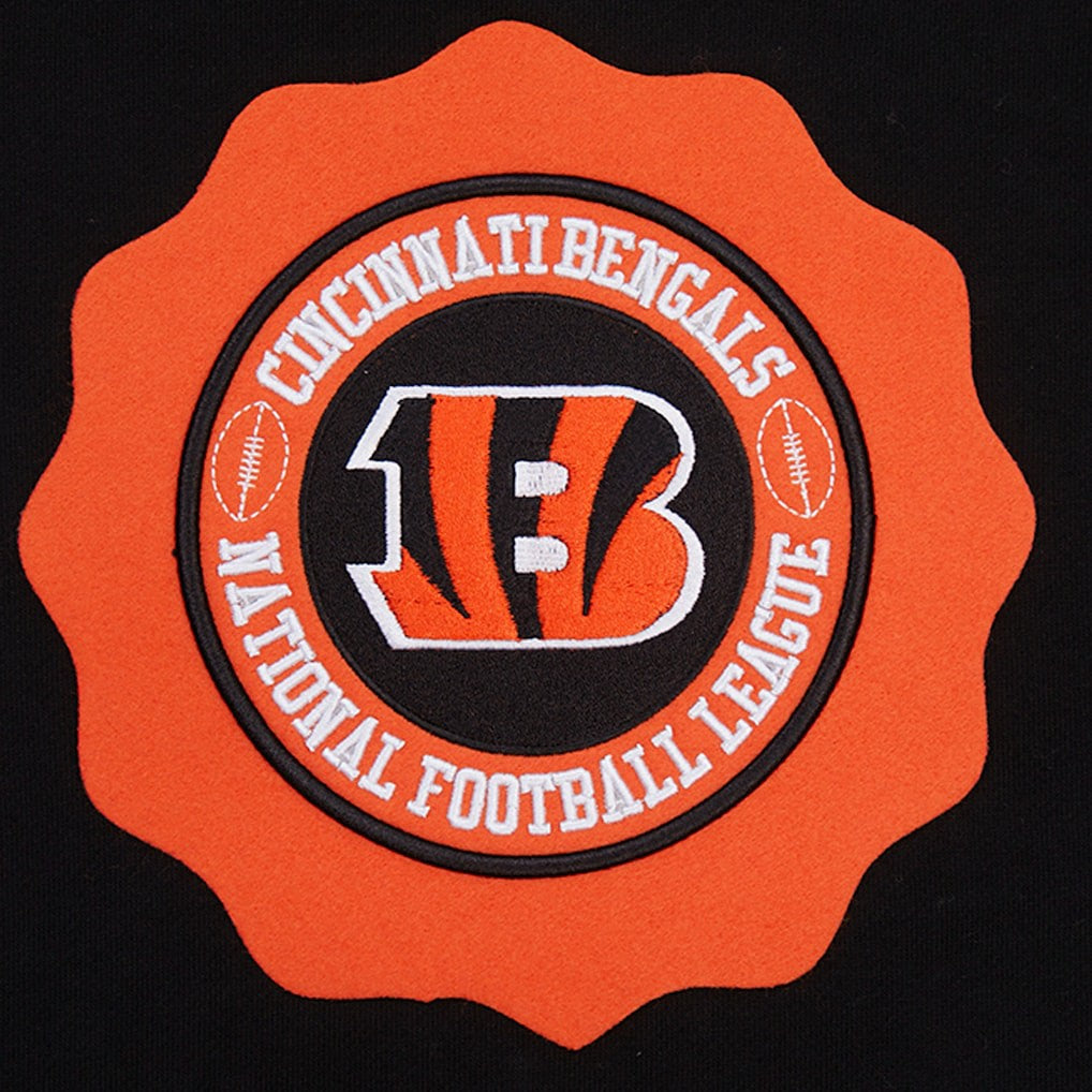 Cincinnati Bengals Pro Standard Crest Emblem Pullover Sweatshirt Black