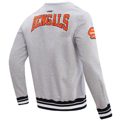 Cincinnati Bengals Pro Standard Crest Emblem Pullover Sweatshirt Heather Gray